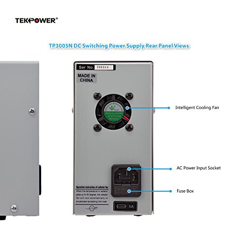 Tekpower Tp3005N Regulated Dc Variable Power Supply, 0-30V At 0-5A #TOP6
