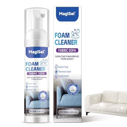 Smacchiatore per Tessuti per Divani, Spray Detergente per Divani in Tessuto, Schiuma per la Pulizia del Divano, Spray Detergente Senza Risciacquo, Multipurpose Fabric Protector,100ML