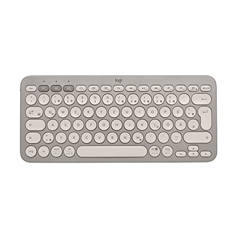 Logitech K380 Multi-Device Bluetooth Wireless Keyboard, Easy-Switch Design, Slim Cover