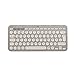 Produktbild Logitech K380 Multi-Device Bluetooth Wireless Keyboard, Easy-Switch Design, Slim, tragbar, 2 Jahre Batterie, kompatibel mit PC, Laptop, Windows, Mac, iPad OS, Apple TV, Deutsches QWERTZ - Sand
