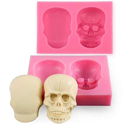 Anyana 3D Skull silicone mould cake Fondant gum paste mold for Sugar paste