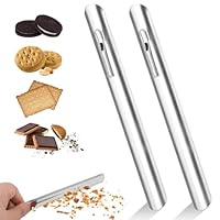 COYUN 2 Stücke Edelstahl Krümelschaber Tisch Krümelkehrer Krümel Kehrmaschine Tischkrümelentferner Krümelentferner Krümelwerkzeug Tischroller für Krümel Tischroller Kruemelbuerste