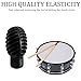 Drumstick Dampeners for Silent Practice, Silicone Drumstick Tips to Replace Practice Pads, Protect Drumsticks and Reduce Noise, Drum Stick Mufflers for Quiet Practice (6 Black)