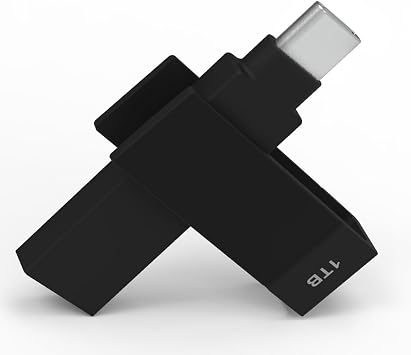 Apple MFi Certified 1TB Black 2-in-1 USB Type A & C, iXflash Backup Flash Drive for iPhone, iPad & Computer, Photo Stick for iPhone External iPhone Flash Drive Storage