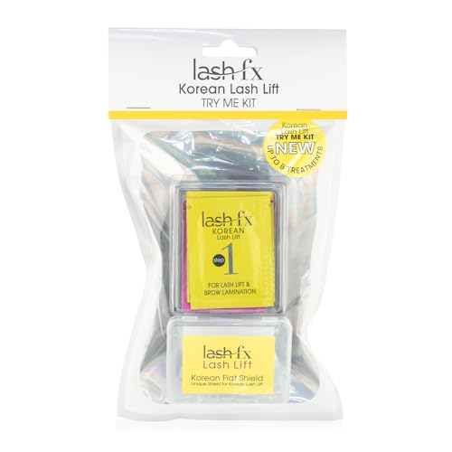 Lash FX Korean Lash Lift Cysteamine Try Me Kit Professional Thioglycolate-Free Lash Lifting System Clear Semi-Matte All Skin Types