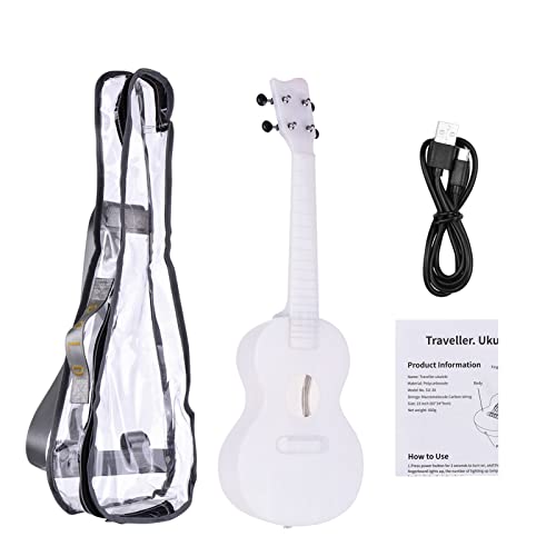 ukulélé Voyage 23 Pouces Ukulele Colorful Lighting Cordes De Carbone Intelligentes avec Câble De Chargement - Les Beatles, Paul McCartney, John Lennon, RIngo Starr, George Harrison ukulélé Voyage 23 Pouces Ukulele Colorful Lighting Cordes De Carbone Intelligentes avec Câble De Chargement – Image 7