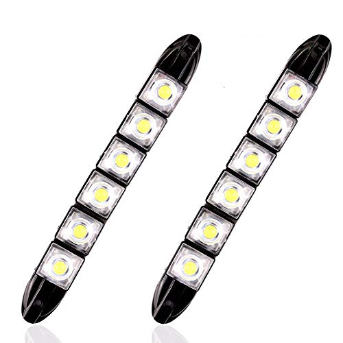 HEHEMM 6 LED Flexible 12V Auto Truck Tagfahrlicht Signallampen DRL Auto Nebel Tagfahrlicht wasserdichte LED Autolichter