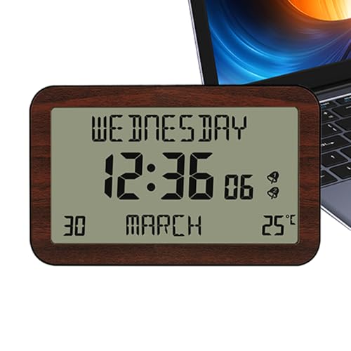 Relojes Wekuhren - Despertador Digital Con Mesita De Noche | Dispositivo Multifunción Con Recordatorio Para Oficina Hogar Viajes Y Escri