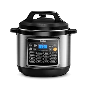COMFEE’ 16 in 1 Electric Pressure Cooker Instant Multi Cooker Olla de Presion Non-Stick Pot Yogurt Maker Rice Cooker Slow Cooker Sauté Steamer 8 Quarts for Family Feast