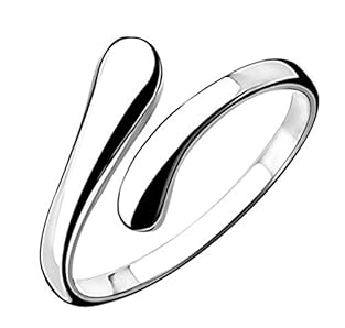 Women's 925 Sterling Silver simple opening adjustable rings Jewellery for any occasion Jewellery from Lieberpaar in a decorative gift box. -