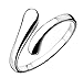 Produktbild Lieberpaar Damen Mode 925 Sterling Silber Einfache Öffnen Verstellbare Ringe (YWYJ008)