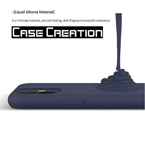 Image of Case Creation Liquid TPU Silicone Cover for Realme GT Soft Case,Anti-Dirty Slim Case Frosted Matte Cute Candy TPU Raised Bezel (Splash of Color) Back Case Cover for Realme GT -Navy Electric Blue
