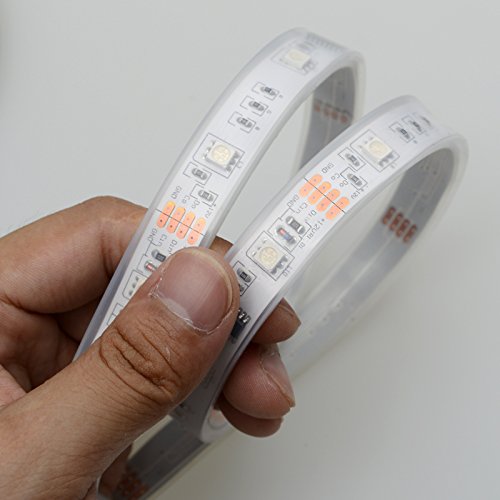 6803 IC RGB Magic Dream Color Multicolors LED Strip Lights Full Set (Strip Lights + Remote Controller + Power Adapter) Waterproof IP67 Tube Covered (10m/32ft) - Thumbnail 3