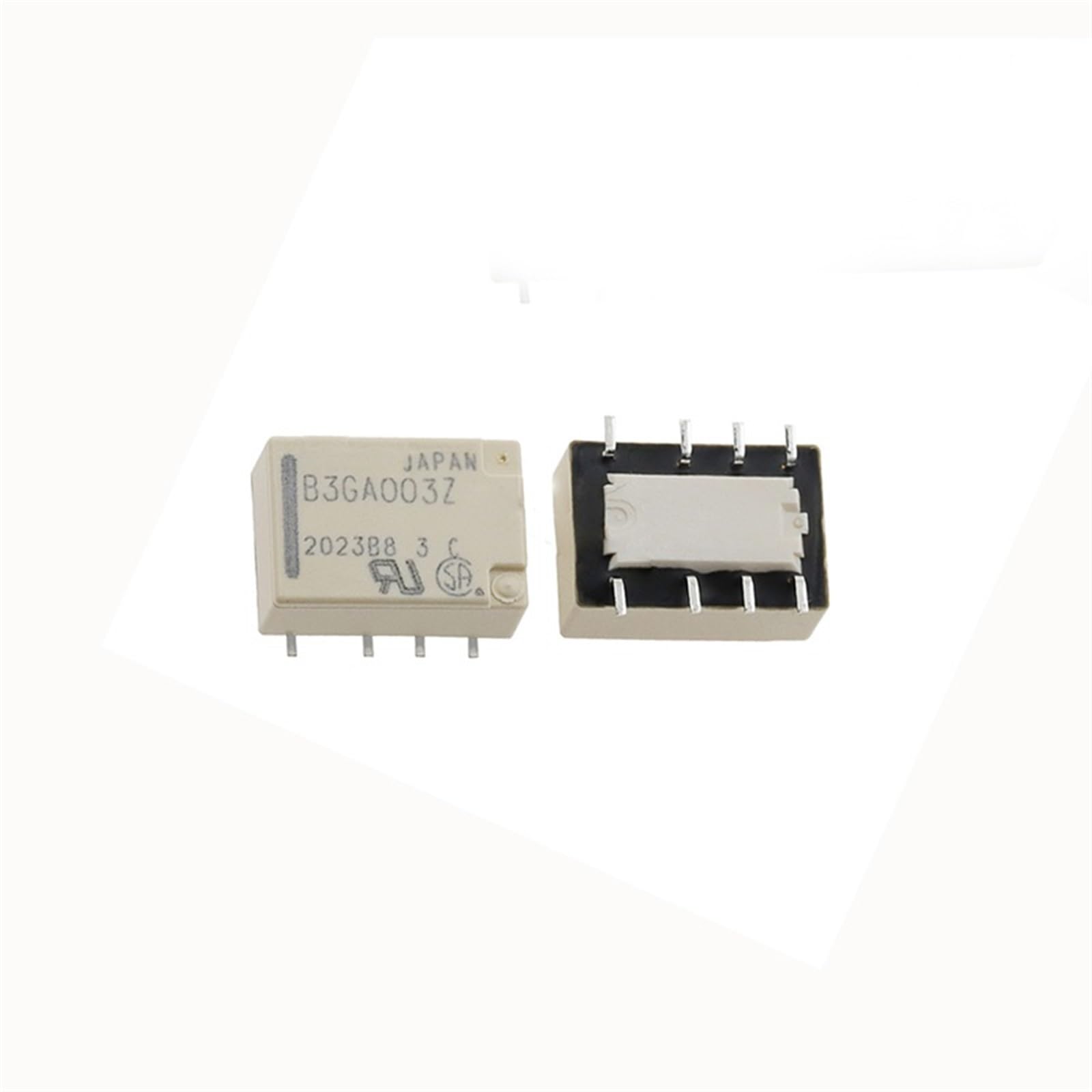 Relais 3V B3GA003Z double inversion DC3V pour commutation stable 8 broches - 2