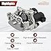 ProXlex Rear Brake Caliper Assembly w/Bracket Fit for Mercedes-Benz 2015-2023 C300 C350e W205 2.0L C400 C43 AMG 3.0L, Left Driver Side Back Brake Actuator Motor Replaces# 2054230381 A2054230381