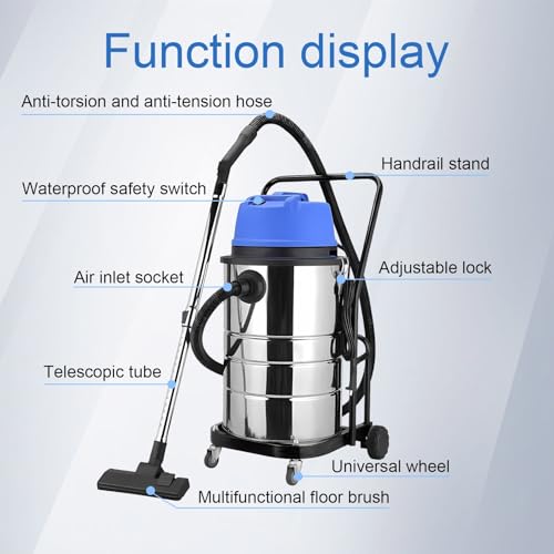 Aspiradora húmeda y seca 60L 1400W con cable largo miniatura 3