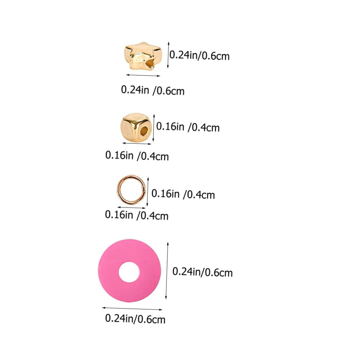 DOITOOL Kit de Pulseras y Juego de Cuentas de Arcilla Polimérica Caja de Almacenamiento, Abalorios DIY para Manualidades