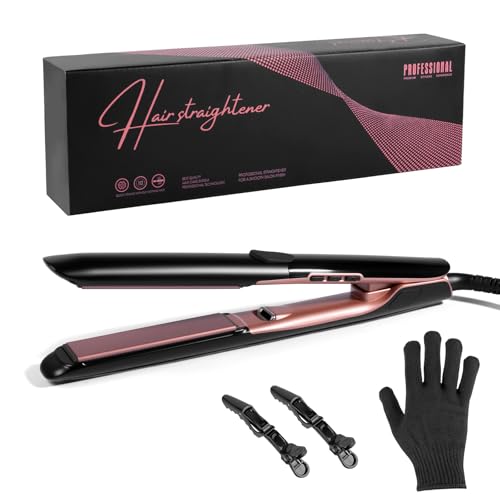 Plancha de Pelo Carehabi 2 en 1 - Plancha Alisadora y Rizador Profesional con Tecnología Iónica Anti-Frizz, Placas de Cerámica Avanzada, Calentamiento Rápido (6 Temperaturas 160°C-260°C)