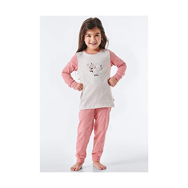 Schiesser Mädchen Schlafanzug Lang – Einhorn, Sterne, Dots, Waldmotive und Hexen – Organic Cotton Pyjamaset – Bild 5