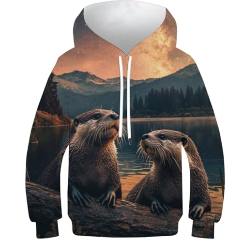 Sweat à capuche pour garçons à motif pull 3D et hauts à capuche nouveauté