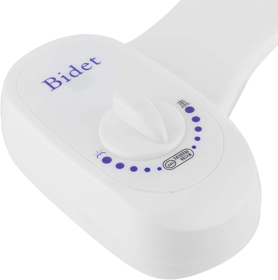 Single Nozzle Bidet Attachment for Toilet, Non Electric Bidet Toilet Seat Attachment with Self Cleaning and Hose, Bidet Sprayer for Toilet(G1/2)