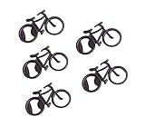 Size:(L*W) approx.8.2*5.5cm Pioneer Clan Abridor de botellas con patrón de bicicleta de bronce para regalo de invitados (5 paquetes)