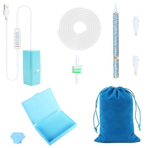 Electric Gem Painting, Adjustable Automatic Craft Tool, Art Kit Easy Control, Pen Comfortable Grip, for Adults Women Men Kids Family Boys Girls Mother Teens, for Creative Diy