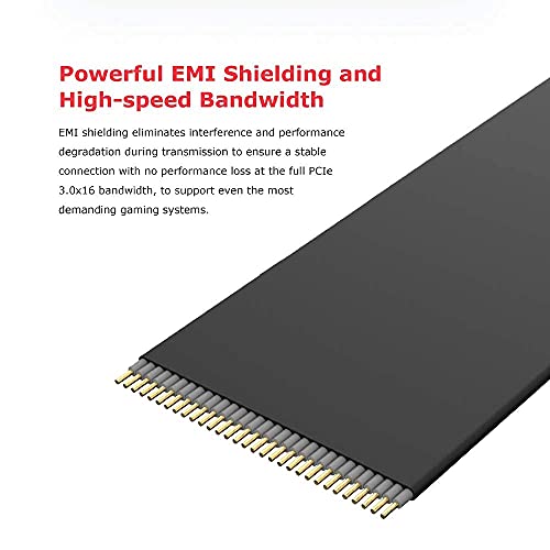 Suporte de GPU vertical Akasa Riser Black Pro – 20 cm