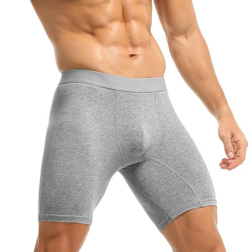 Evankin Men Underwear Boxer Brief Sexy U Convex Pounch Mid Waist Stretch Cotton Underpants Breathable Sports Shorts3