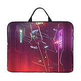 Laptoptasche, 35,6 cm (14 Zoll), Kilauea Volcano Bloom, tragbarer Griff, Geschäftsreisen, Pendeln,...