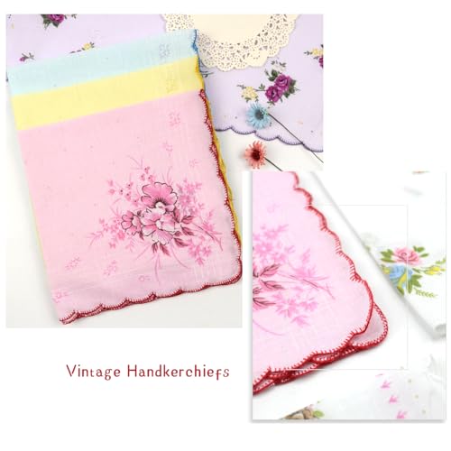Servilletas de Tela Vintage Floral 100% Algodón 40 Piezas miniatura 4