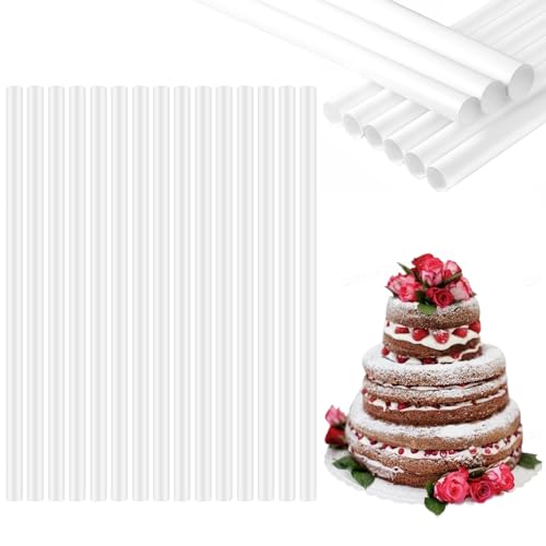 Tortenstützen 30cm Torten Stabilisator Stäbe Stabilisieren Kuchenstützen Tortenstützen für Mehrstöckige Torten Stützen 24STK