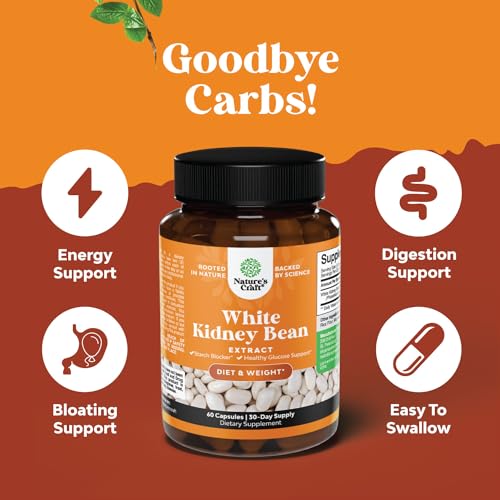 Natural White Kidney Bean Extract - White Kidney Bean Energy Booster AMPK Activator and Antioxidant Capsules - Digestive Health Dietary Fiber Supplement and Workout Supplement for Men and Women - Image 5