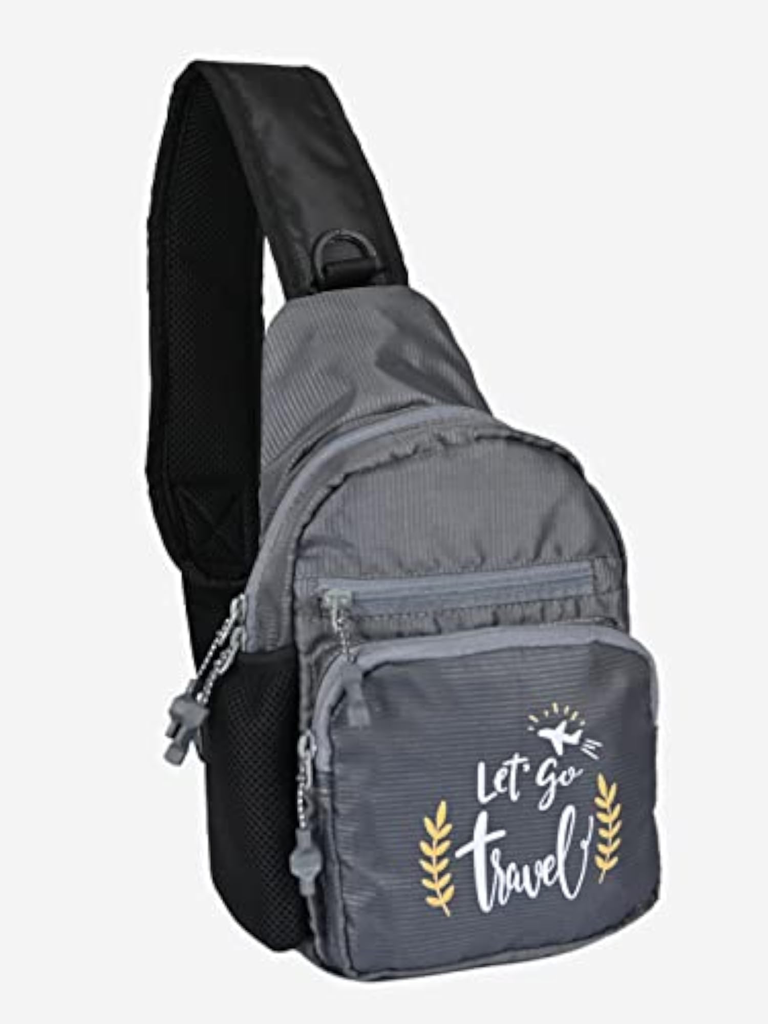 Grey Colour Unisex Cross Body Sling Bag