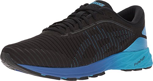 ASICS Men’s Dynaflyte 2 Running Shoes, 7.5M, Black/Island Blue/Limoges