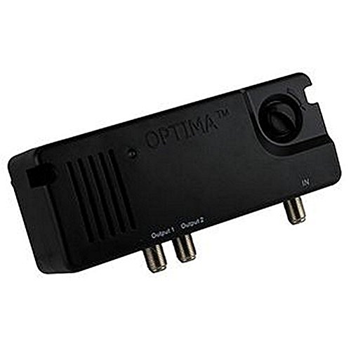 Amplificateur 2 Voies Optima 4 G-800 type de prise UK 2 Way TV Amplificateur de distribution de haute qualité Entièrement blindé Amplificateur 4 G (LTE) Rejet Commande de niveau pour une performance optimale Technologie SMD pour haute fiabilité type F Con