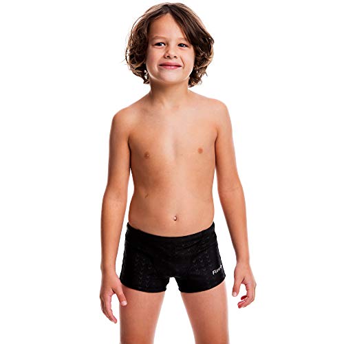 Flow Square Leg Swimsuit - Boys Youth Swim Shorts Sizes 24 To 30 In Black And Blue (23 Black) #TOP1