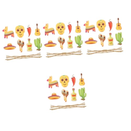 Cabilock Decoraciones De Fiesta Colgante Decoración Accesorios Cinco De Mayo Decoraciones De Tema De Fiesta Home Decoracion Suministros Para La Fiesta Papel 8 Piezas X 4