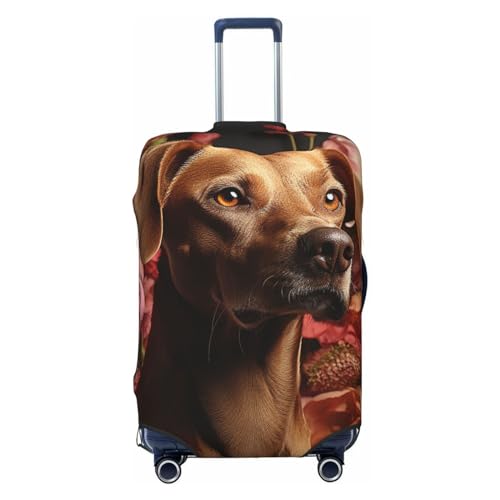 Luggage Cover Elastic Washable Suitcase Cover Dustproof Suitcase Protector Personalized Brown Dog Travel Luggage Baggage Covers For 18-32 Inch