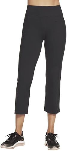 Skechers Women's GO WALK High Waisted Crop Pant, Black, X-Large