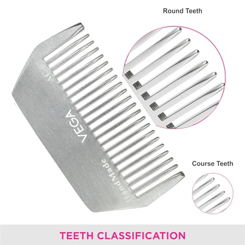 VEGA Shampoo Comb, Silver, 38 g - Image 6
