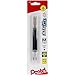 Pentel Refill Ink For EnerGel and Lancelot Gel Pen, (0.7mm), Metal Tip, Black Ink, 2 Pack (LR7BP2A)