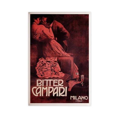 Póster vintage de Bitter Campari Milano para pared, 60 x 90 cm