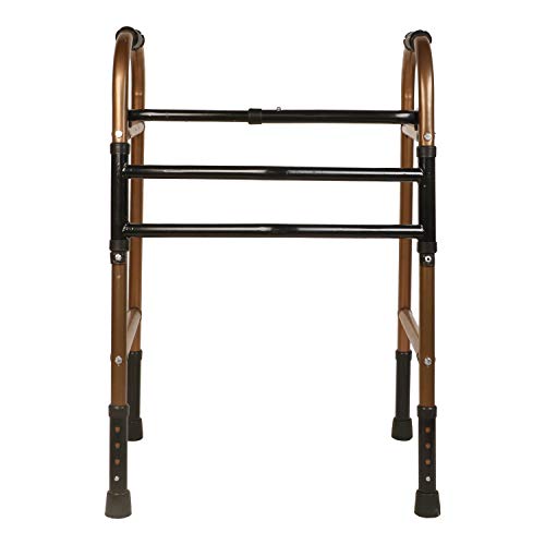 Image of ADULT WALKER Portable Light Weight Height Adjustable Foldable Walker for Men Women Adults Patients & Old age People