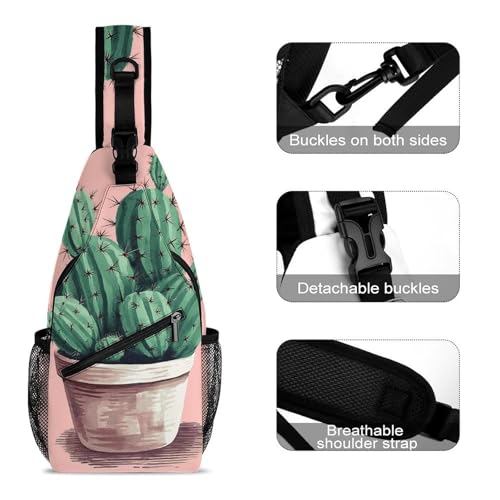 Bolso cruzado casual para viajes y senderismo unisex miniatura 3