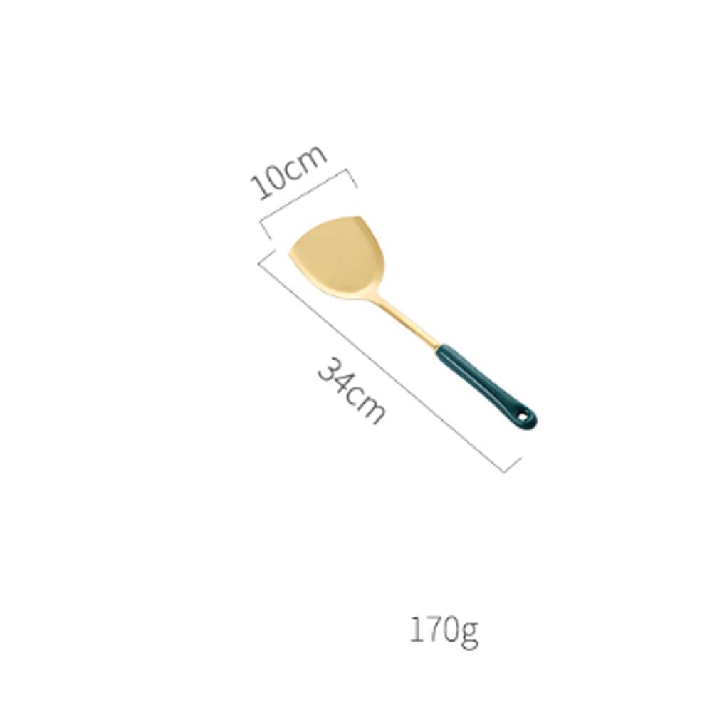 Cuchara de sopa de acero inoxidable con mango largo para el hogar, espátula de cocina, utensilios de cocina