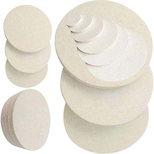 Image of DIY Crafts (Only Felt Pad) Pad Hand Tool Kit For Polisher Compound Polishing Polish Polisher Buffer Polishing (Only Felt Pad) (5 Pcs, 2 inch inch Only Felt Pad)