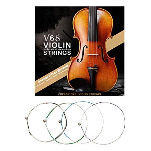 JinGuoZiLP 4Pcs/Set Violin String Silver Color String Steel Core Nickel-Plated Ball for Head for Violin Instrumen
