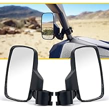 Motobiker UTV Side Mirrors for 1.75" Roll Cage Compatible with Polaris RZR 570 800 900 1000 XP/Polaris Ranger 400 500 700 800/ Pioneer Rhino Arctic