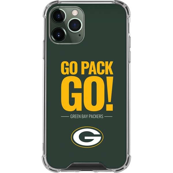 Skinit Clear Phone Case Compatible with iPhone 12 Pro Max - Officially Licensed NFL Green Bay Packers Team Motto Design